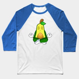 Avocado Yoga Fitness Meditation Baseball T-Shirt